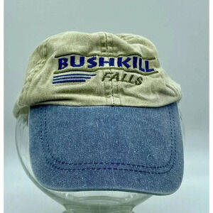 Bushkill Falls Hat Ball Cap Pennsylvania Vacation Travel Hook & Loop Strapback